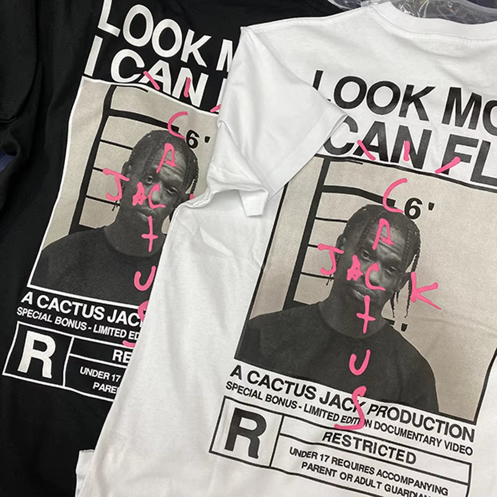 2025 Look Mom I Can Fly T-Shirt - Unisex 100% Cotton O-Neck Summer Streetwear Hip Hop Tee