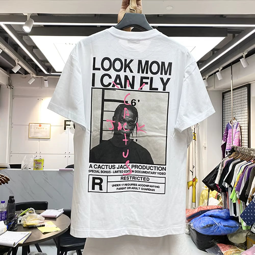 2025 Look Mom I Can Fly T-Shirt - Unisex 100% Cotton O-Neck Summer Streetwear Hip Hop Tee