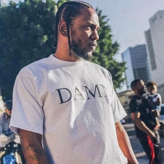 Kendrick Lamar DAMN Graphic Oversized T-Shirt - Vintage Hip Hop Cotton Tee for Men & Women