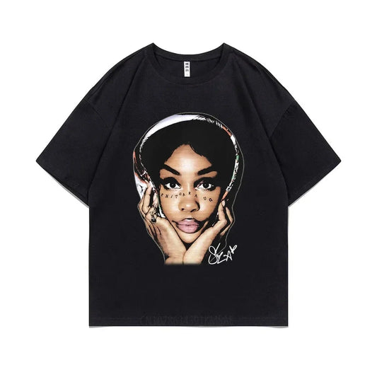 SZA Hip Hop Oversized T-Shirt - Stylish Vintage Streetwear for Men & Women, Perfect for Summer!